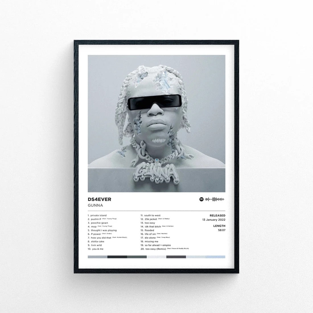 Gunna "Ds4ever" Poster Print