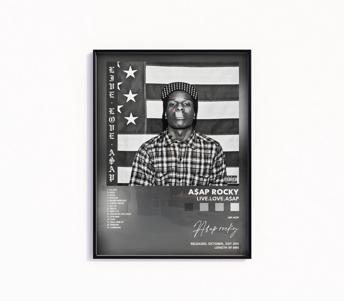 Asap Rocky "Live.Love.A$ap" affisch